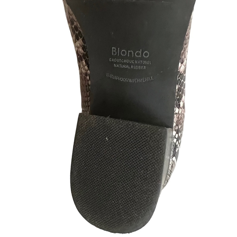 Blondo Boots Booties Waterproof Python Snakeskin … - image 5